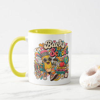 Groovy Åter till skolan-mugg Färgrik penna Student Mugg