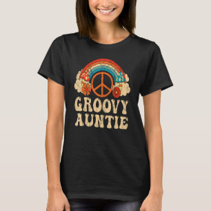 Groovy Auntie 70's Aesthetic 1970's Retro Hippie A T Shirt