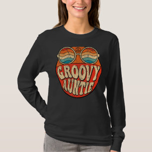 Groovy Auntie 70's Aesthetic Nostalgia 1970's Retr T Shirt