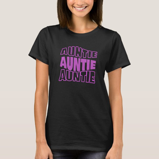 Groovy Auntie Retro 70s Vibes Cool Grandaunt  New  T Shirt (Framsida)