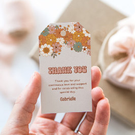 Groovy Baby Favor-märke Presentetikett