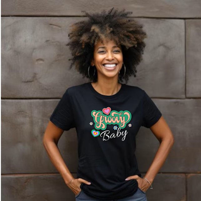 Groovy Baby Hearts & Flowers T Shirt (Skapare uppladdad)