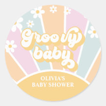 Groovy Baby pastel Retro Sunshine daisy