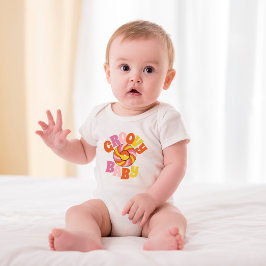 Groovy Baby Retro Baby Bodykostym T Shirt