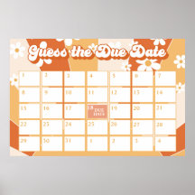 Groovy Baby Retro Solsken Bebis Shower Förlossning