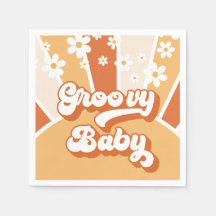 Groovy Baby Retro Solsken Bebis Shower