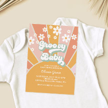 Groovy Baby Retro Sunshine Daisy Barnkalas