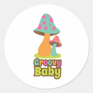 Groovy Baby Runt Klistermärke