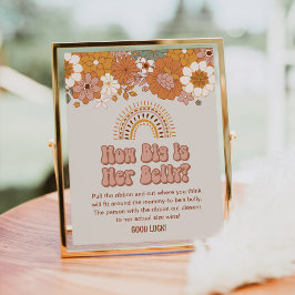 Groovy Baby Shower Hur stort är hennes filmspel? Poster