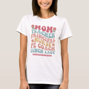 Groovy Behålla Homeschool Konstig Shirt, CC mamma T Shirt