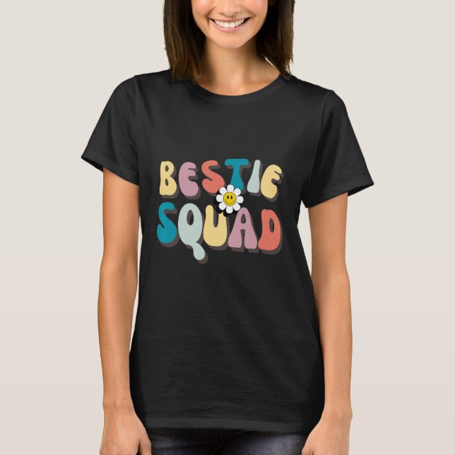 Groovy Bestie Squad Besties Resa matchning T Shirt (Framsida)