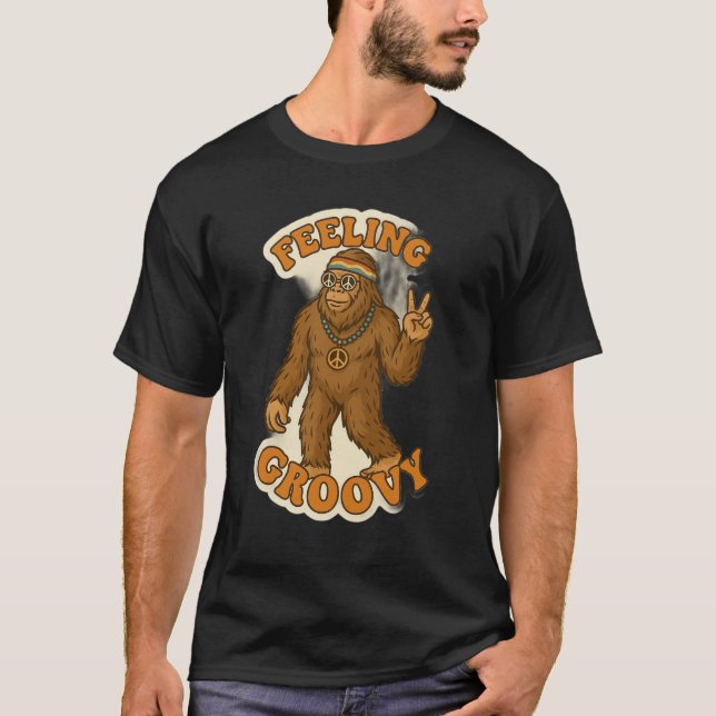 Groovy Bigfoot Tshirt T Shirt (Framsida)