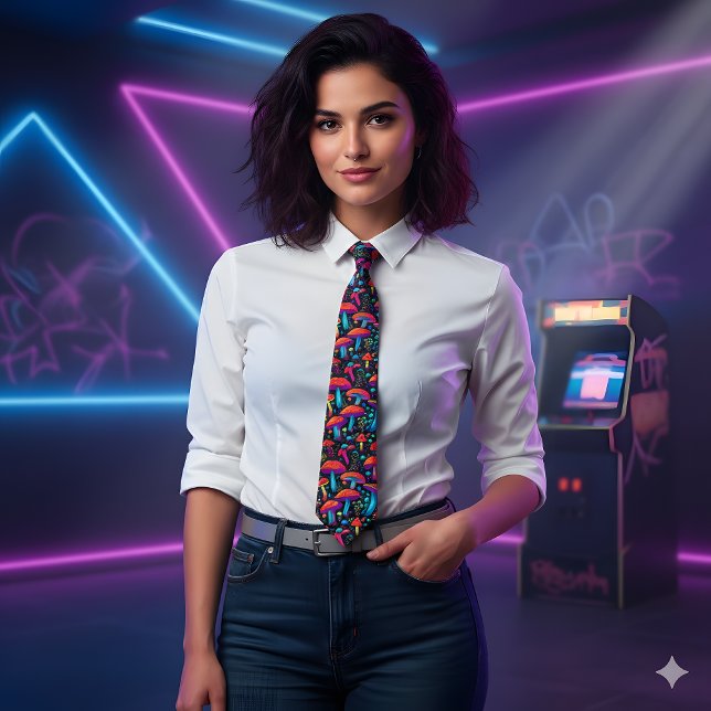 Groovy Bioluminescent Mushroom Retro Slips (Skapare uppladdad)