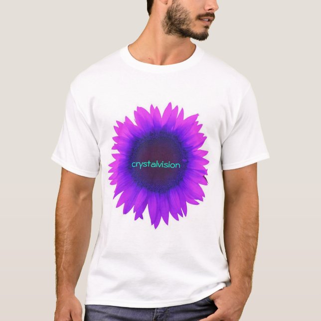 Groovy blommaskjorta t-shirt (Framsida)