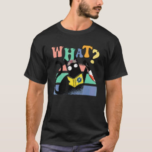 Groovy Blommig Katt Sppoky Besättning Trick Or Tea T Shirt