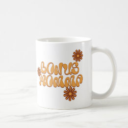 Groovy Blommigt Bonus Momma - Gift Mugg
