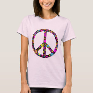 GROOVY BLOMMIGT FREDSTECKEN T-Shirt