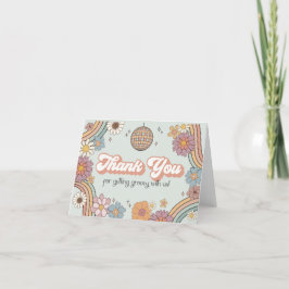 Groovy Blommigt tack vare att du fyller i kortet e Kort