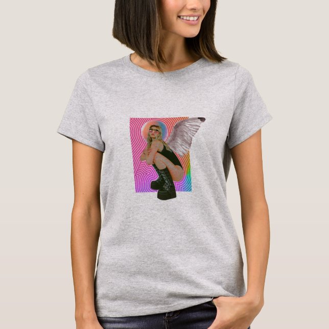 Groovy Blond Angel T Shirt (Framsida)
