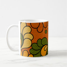 Groovy Bloom - Retro Floral 1970s mug Kaffemugg