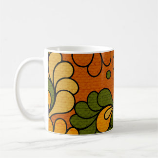 Groovy Bloom - Retro Floral 1970s mug Kaffemugg