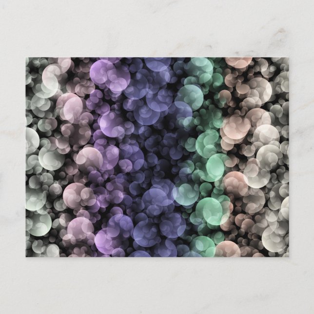 Groovy Boho Bubbles Eclectic Uingender Pride Flagg Vykort (Framsida)