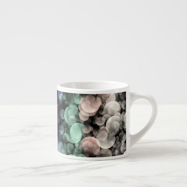 Groovy Boho Bubblor Excentrisk Icke-binär Pride Fl Espressomugg (Höger)