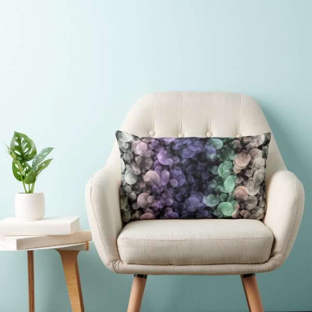 Groovy Boho Bubblor Excentrisk Icke-binär Pride Fl Lumbarkudde (Stol)