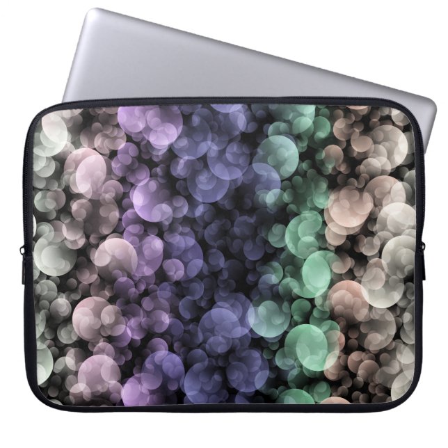 Groovy Boho Bubblor Excentrisk Icke-binär Pridefla Laptop Fodral (Framsidan)