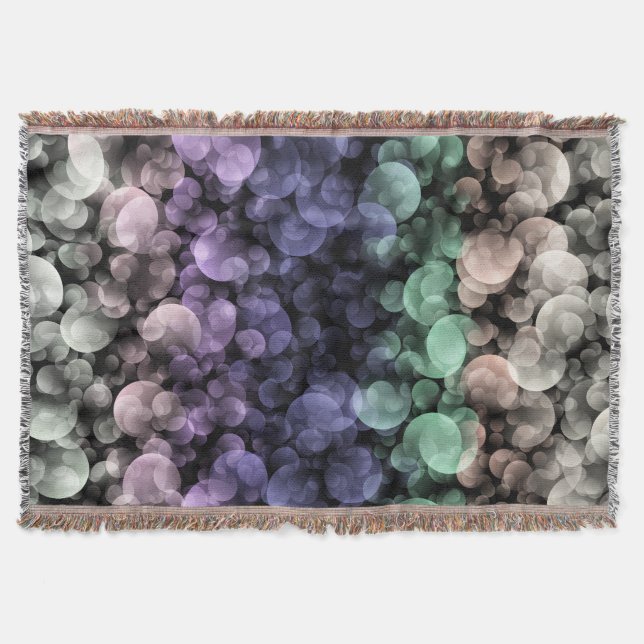Groovy Boho Bubblor Excentrisk Könsneutral Pridefl Filt (Framsidan)