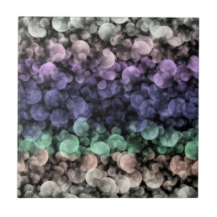 Groovy Boho Bubblor Excentrisk Könsneutral Pridefl Kakelplatta