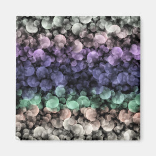 Groovy Boho Bubblor Excentrisk Könsneutral Pridefl Magnet