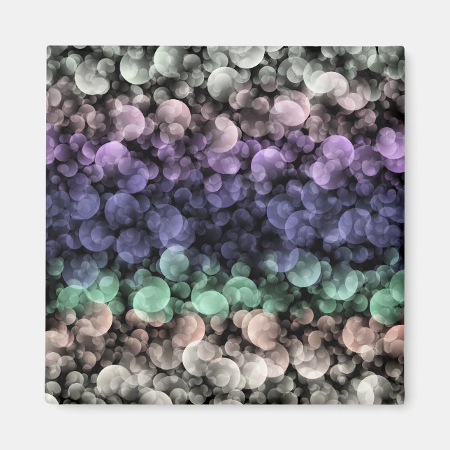 Groovy Boho Bubblor Excentrisk Könsneutral Pridefl Magnet (Framsidan)