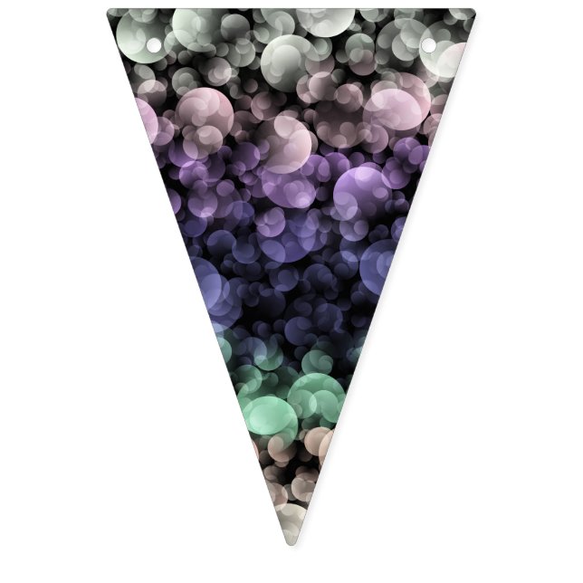 Groovy Boho Bubblor Excentrisk Könsneutral Pridefl Vimplar (Första flaggan)