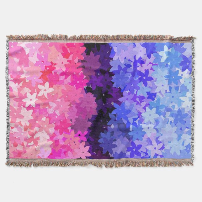 Groovy Boho Excentrisk Retro Blommig Omnisexuell S Filt (Framsidan)