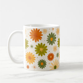 Groovy Boho Flower Power Keramikkopp Kaffemugg