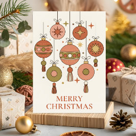 Groovy Boho-ornament jul Helgkort