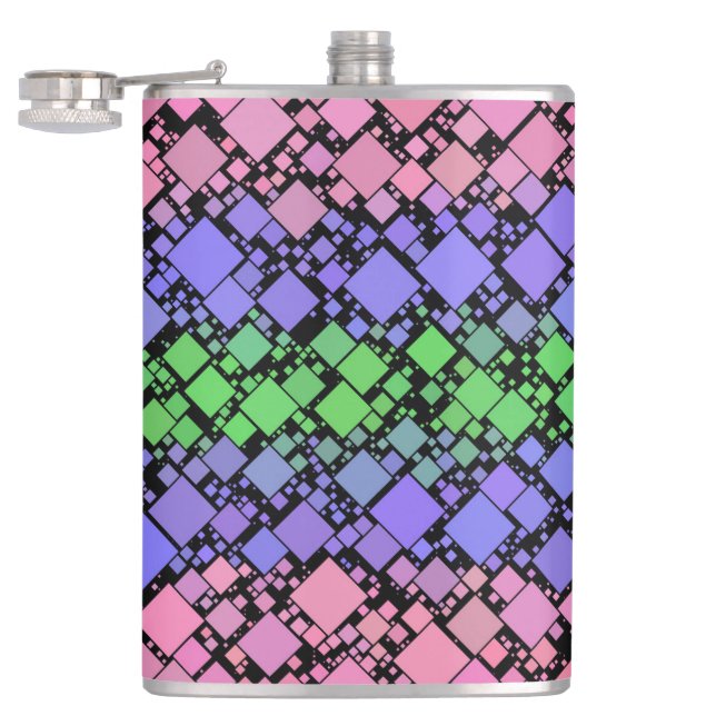 Groovy Boho Retro Mod Geometrisk Trigender Stolthe Fickplunta (Öppnad)