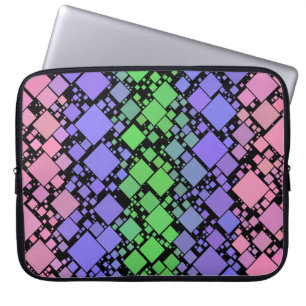 Groovy Boho Retro Mod Geometrisk Trigender Stolthe Laptop Fodral