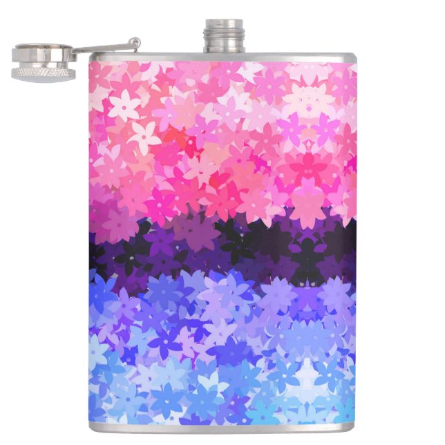Groovy Boho Särpräglad Retro Blommig Omnisexuell S Fickplunta (Öppnad)