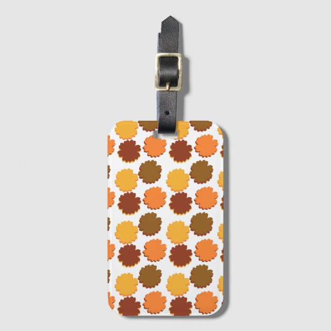 Groovy Boho Söt Tusenskönasblomma Bagagebricka (Framsida vertikal)