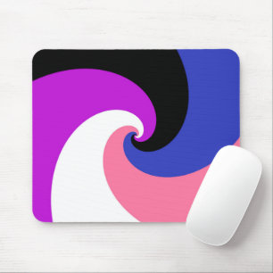 Groovy Boho Spiral Abstrakt Genderfluid Pride Flag Musmatta