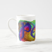 Groovy Bone China Peace Mugg