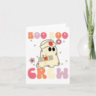 Groovy Boo Boo Crew Sjuksköterska Roligt Spöke Kvi Kort