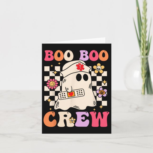 Groovy Boo Boo Crew Sjuksköterska Spöke Ambulanssj Kort (Framsida)