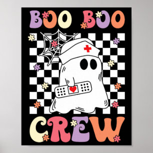 Groovy Boo Crew Nurse Ghost Sjukvårdare Emt Ems Poster