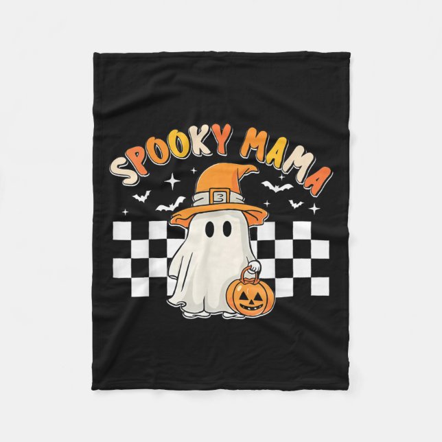 Groovy Boo One Soky Mama First Halloween Birthday  Fleecefilt (Framsidan)