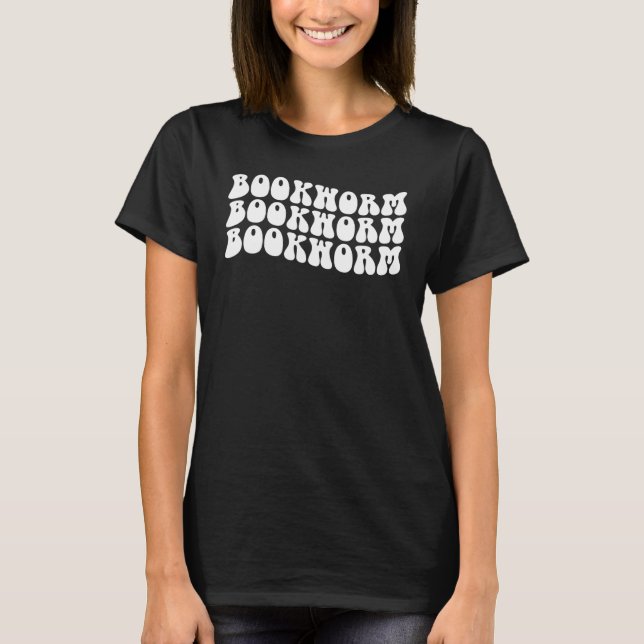 Groovy Bookworm Bok Reading Bok Nerd Librarian T Shirt (Framsida)