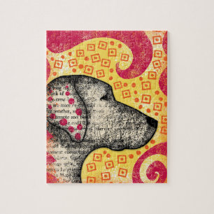 Groovy Bra Hund Jigszle Puzzle Pussel