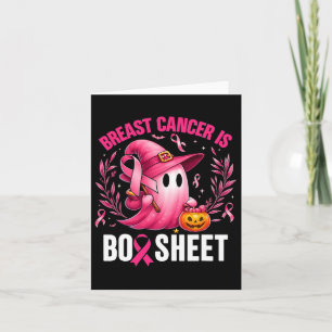 Groovy Breast Cancer är Boo Lakan Awareness Hallow Kort